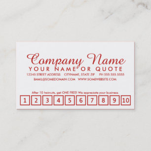 Cartão De Fidelidade programa da lealdade do estilo do emo