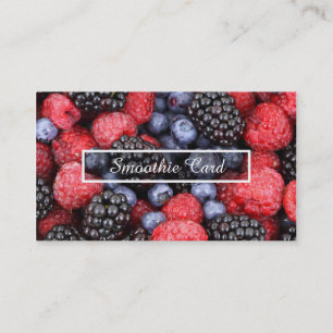 Cartão De Fidelidade programa da lealdade do smoothie da fruta