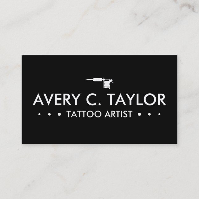 Cartão De Fidelidade Programa da lealdade do TATUAGEM 3dots (Frente)