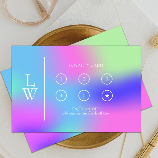 Cartão De Fidelidade Recompensa por Artista Profissional Moderno (Criador carregado)