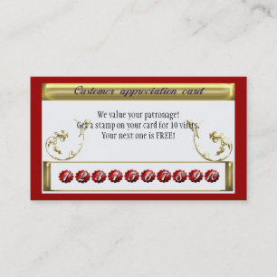 Cartão De Fidelidade repita a recompensa do negócio