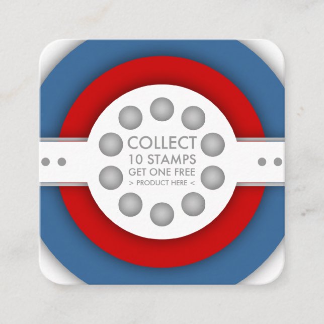 cartão de fidelidade retrô (Frente)