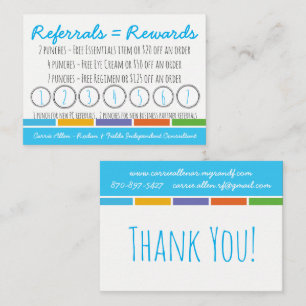 Cartão De Fidelidade Rodan & perfurador Caard da referência dos campos