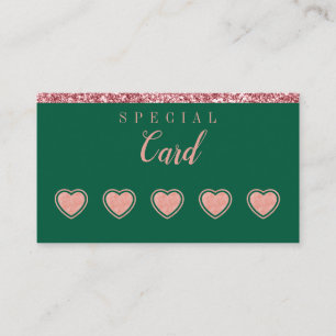 Cartão de Fidelidade Rose Gold Beauty – Design Min