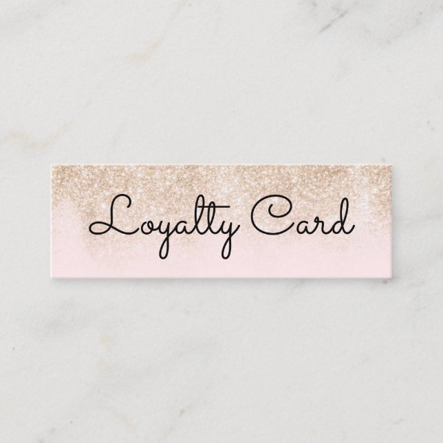 Cartão De Fidelidade Salão de Bela Branca Elegante Moderno (Frente)