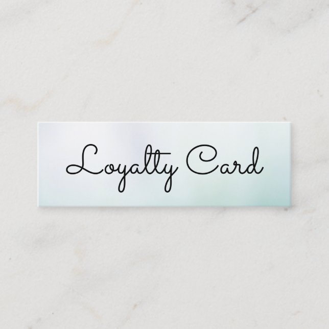 Cartão De Fidelidade Salão de Bela Gradação Branca Moderna (Frente)