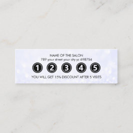 Cartão De Fidelidade Salão de Bela Marble Elegante Moderno