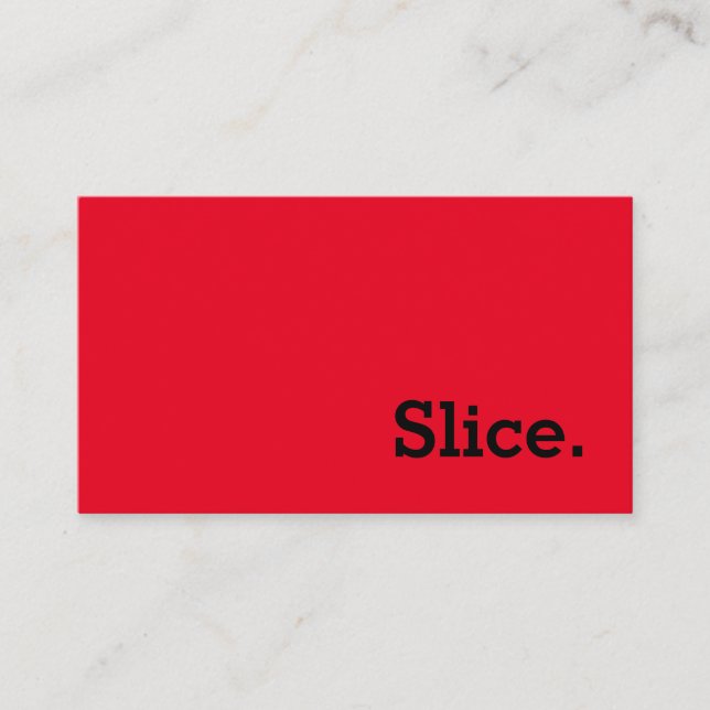 Cartão De Fidelidade Simple Word Slice Loyalty Punch-Card (Frente)