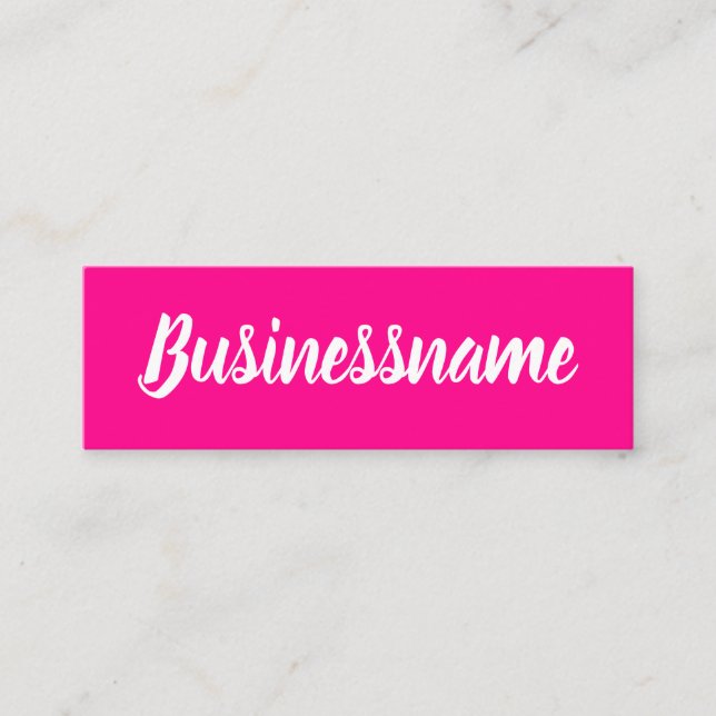 Cartão de fidelidade simples de moda, rosa e minim (Frente)