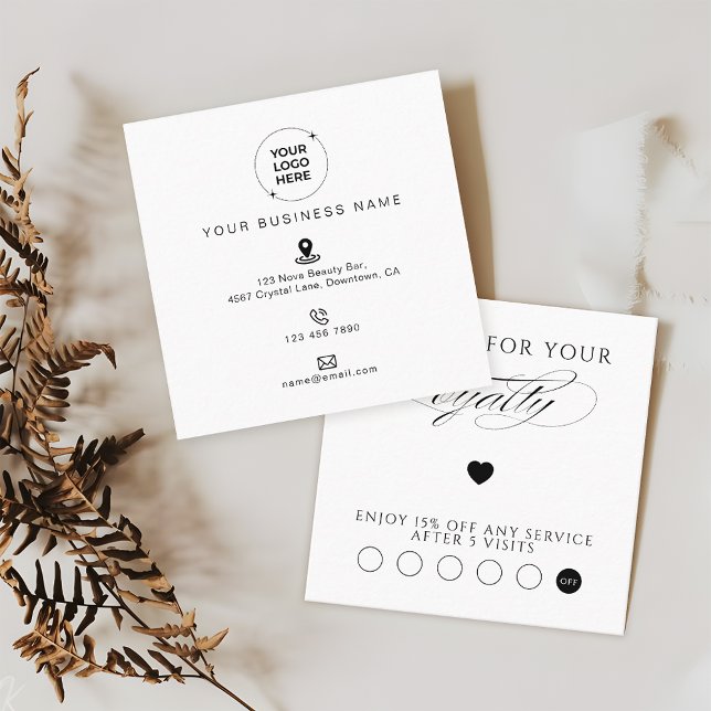 Cartão De Fidelidade Small Business Promotional Marketing (Criador carregado)