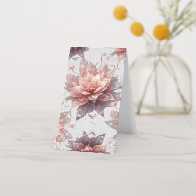 Cartão De Fidelidade Soft Pastel Floral Folded Loyalty Card – Elegant  (Frente)