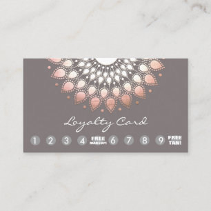 Cartão De Fidelidade Spray Tan e Makeup Loyalty 10 Punch
