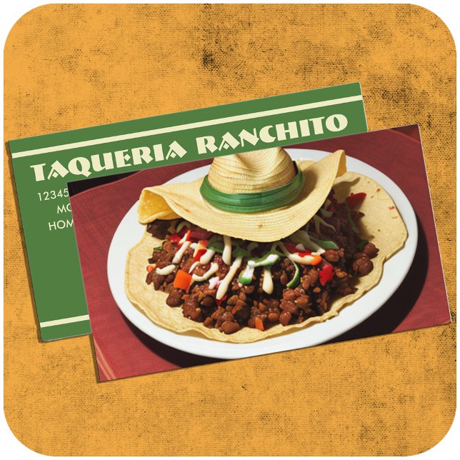 Cartão De Fidelidade taco ranchito com código qr (Criador carregado)