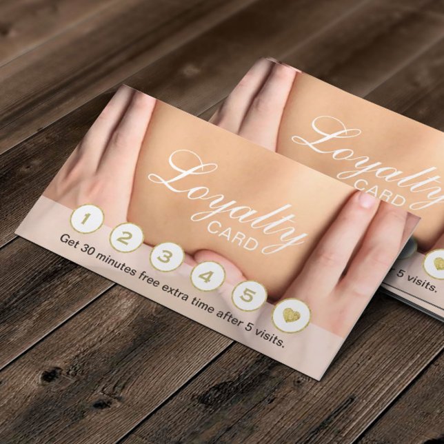 Cartão De Fidelidade Terapêutica de Massagem Lealdade profissional (Criador carregado)