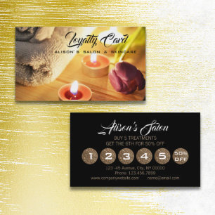Cartão De Fidelidade Terapia de Massagem Zen AromaTherapia SPA