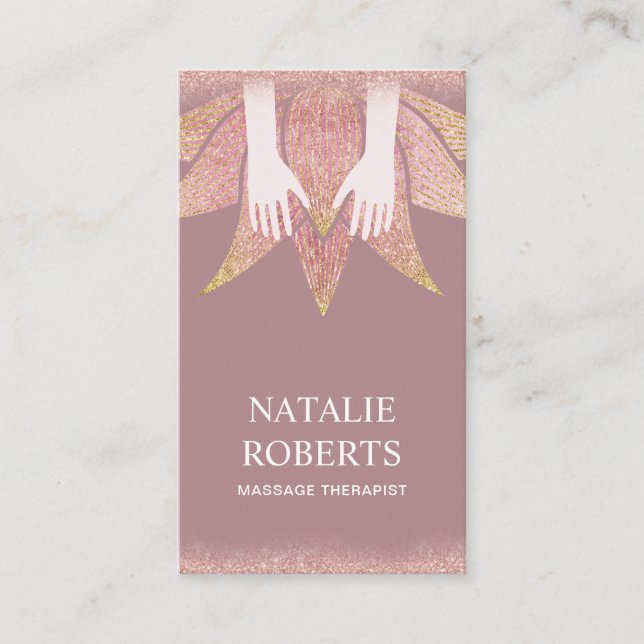 Cartão De Fidelidade Termas curas das mãos da terapia da massagem & da (Frente)