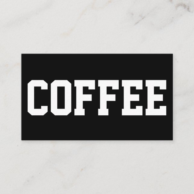 Cartão De Fidelidade Texto Enorme no Número de Punch Branco Duplo (Frente)