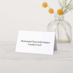 Cartão De Fidelidade Toldo Dobrado Horizontal Personalizado