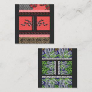 Cartão De Fidelidade um design de papel de parede vermelho e preto
