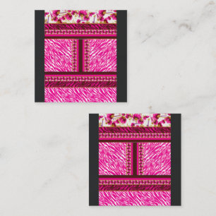 Cartão De Fidelidade um wallpaper rosa e branco com cruz