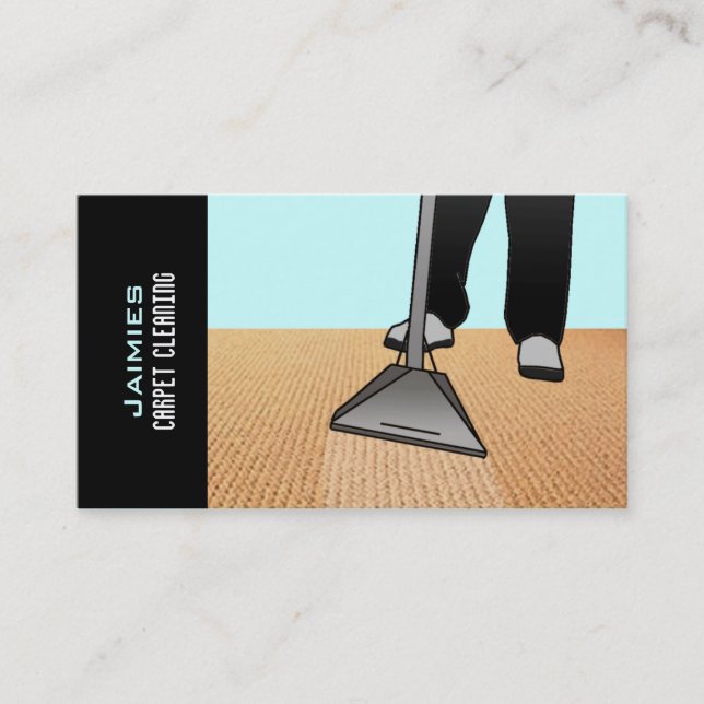 Cartão De Fidelidade Vale livre da limpeza do tapete (Frente)