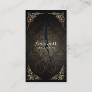 Cartão De Fidelidade Vintage com imagens do Hair Stylist Loyalty Punch