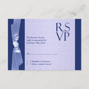 Cartão de Fita de Casamento Judaico RSVP