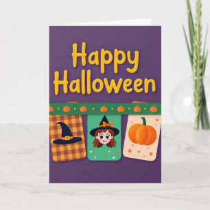Cartão de Fita Feliz Halloween