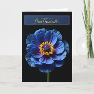 Cartão de Flor Azure com Pontos Coloridos