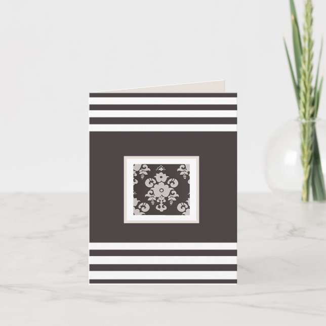 Cartão de Flor Bege (Frente)