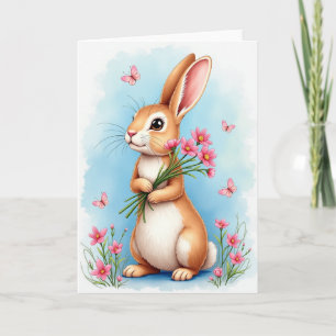 Cartão de Flor de Amigo da Floresta