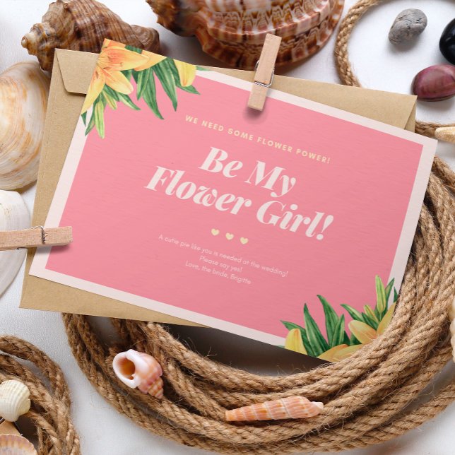 Cartão de Flor de Casamento Tropical (Criador carregado)