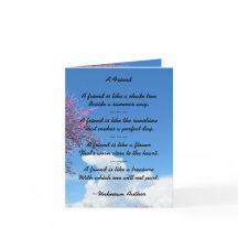 Cartão de Flor de Cereja de Amizade