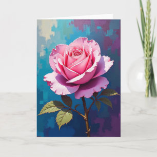 Cartão de Flor de Fúcsia Alegre