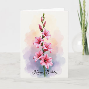 Cartão de Flor de Rosa Alegre