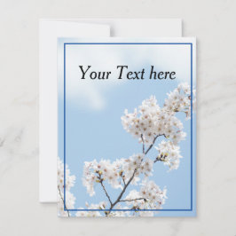 cartão de flor editável