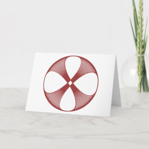 Cartão de Flor Espiral