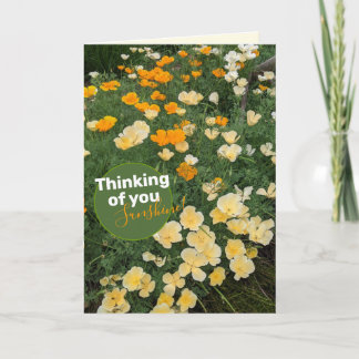 Cartão de Flor Laranja Amarelo