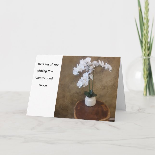 Cartão de Flor Pensando em Você (Frente)