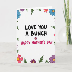 Cartão de Floral Love You Bunch