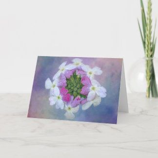 Cartão de flores coloridas