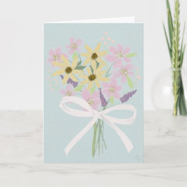 Cartão de flores do Dia das Mães feliz