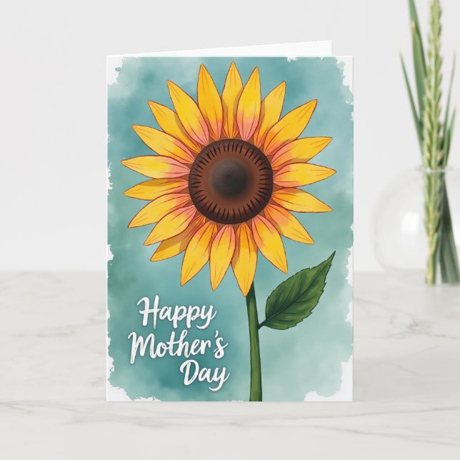 Cartão de Flores do Dia das Mães mais Quente (Frente)