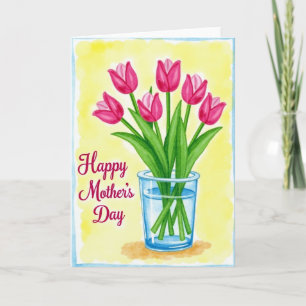 Cartão de Flores do Dia das Mães Radiante