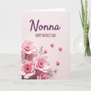 Cartão de Flores para a Mãe Mais Querida