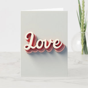 Cartão de Fluxo de Amor Romântico