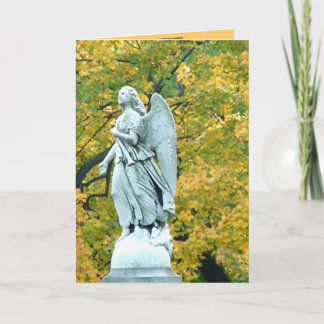 Cartão de Fogo do outono com Poema