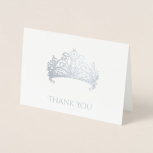 Cartão de Foil Coroa Pageante