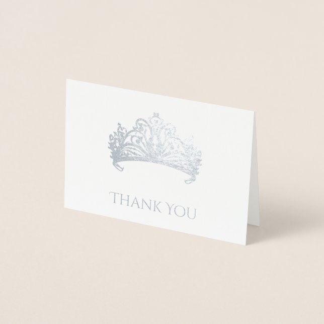 Cartão de Foil Coroa Pageante (Frente)