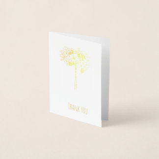 Cartão de Foil de 3,5"x5" de casamento